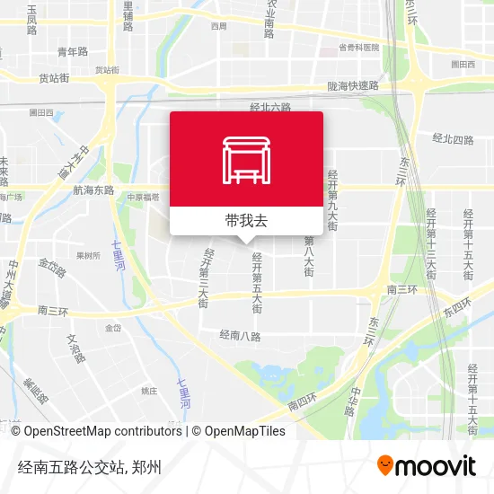 经南五路公交站地图