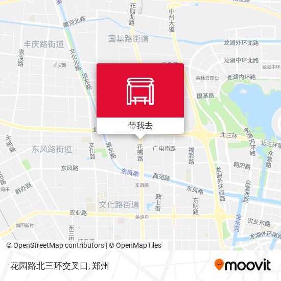 花园路北三环交叉口地图