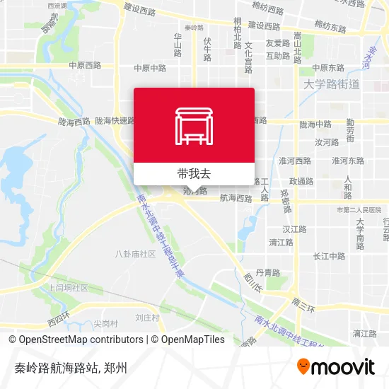 秦岭路航海路站地图