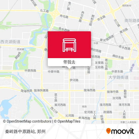 秦岭路中原路站地图