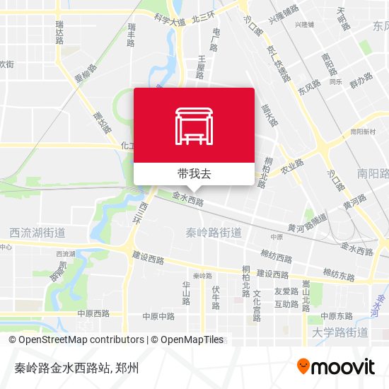 秦岭路金水西路站地图