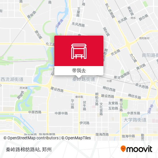 秦岭路棉纺路站地图