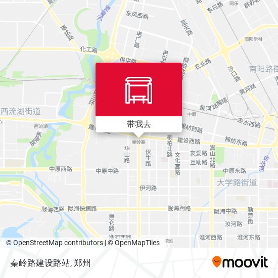 秦岭路建设路站地图