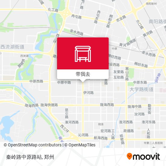秦岭路中原路站地图