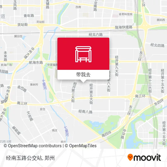 经南五路公交站地图