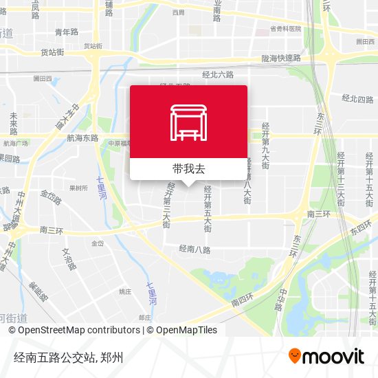 经南五路公交站地图