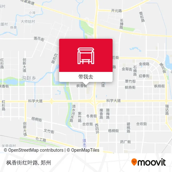 枫香街红叶路地图