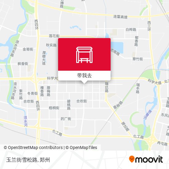 玉兰街雪松路地图