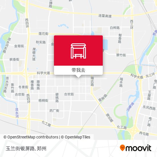 玉兰街银屏路地图