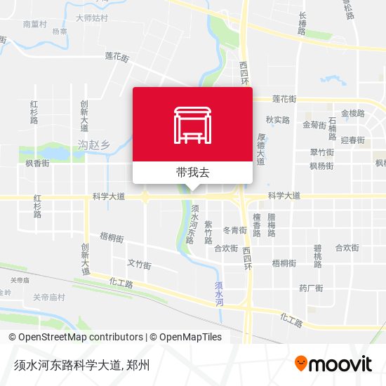 须水河东路科学大道地图