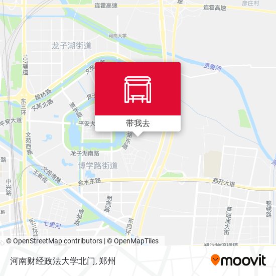 河南财经政法大学北门地图