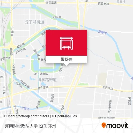 河南财经政法大学北门地图