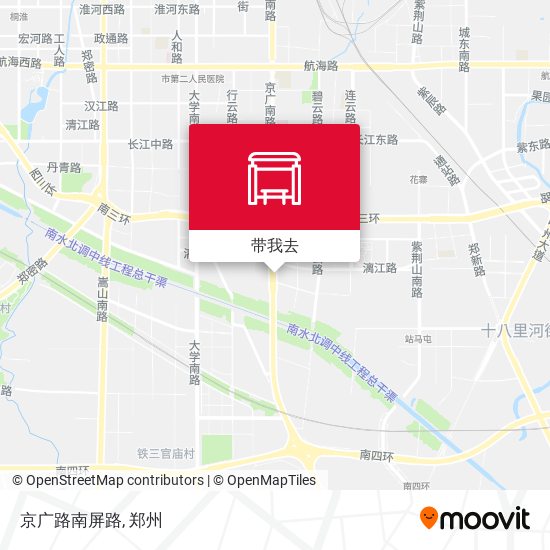 京广路南屏路地图