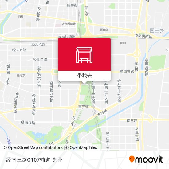 经南三路G107辅道地图