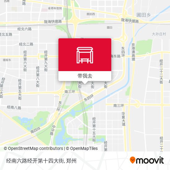 经南六路经开第十四大街地图