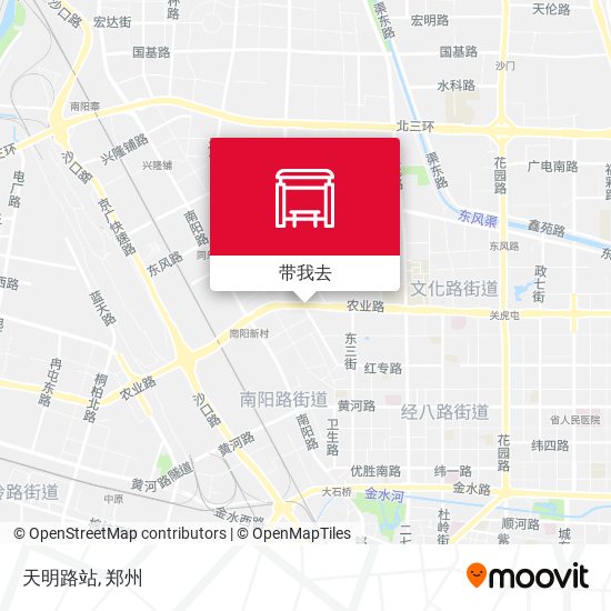 天明路站地图