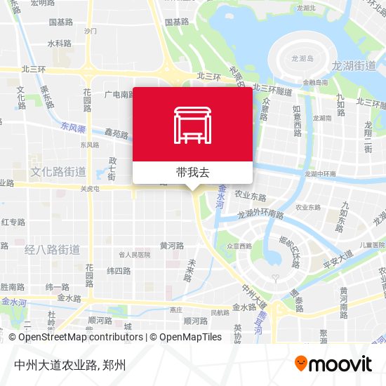 中州大道农业路地图