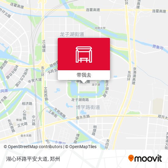 湖心环路平安大道地图