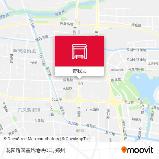 花园路国基路地铁C口地图