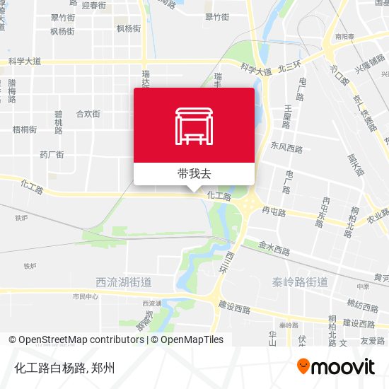 化工路白杨路地图