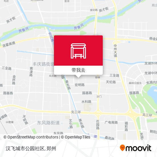 汉飞城市公园社区地图