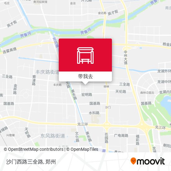 沙门西路三全路地图
