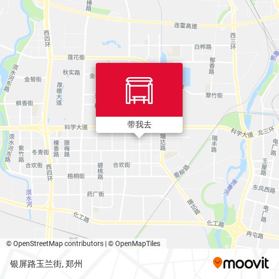 银屏路玉兰街地图