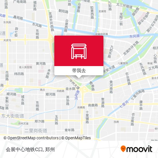 会展中心地铁C口地图