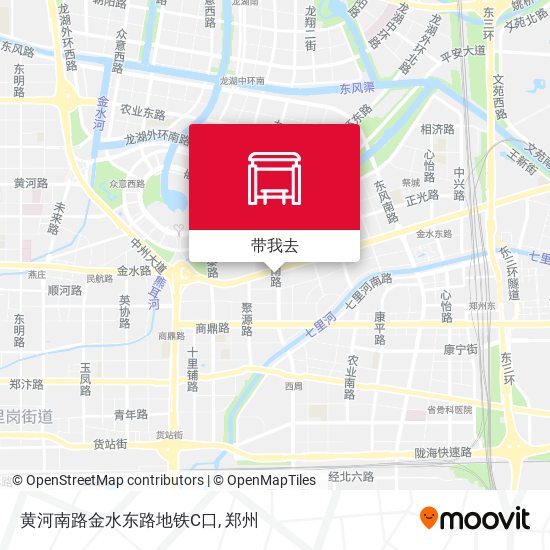 黄河南路金水东路地铁C口地图