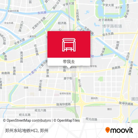 郑州东站地铁H口地图