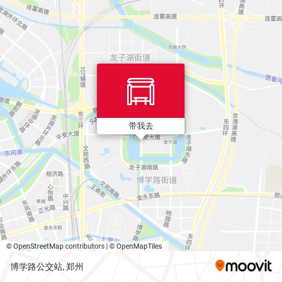 博学路公交站地图