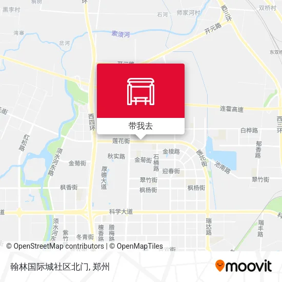 翰林国际城社区北门地图