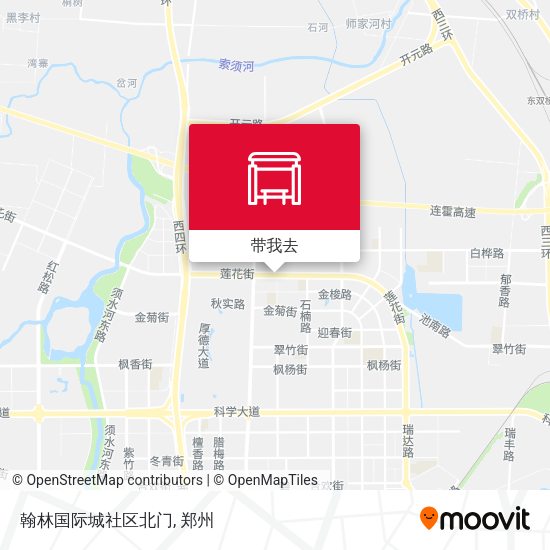 翰林国际城社区北门地图