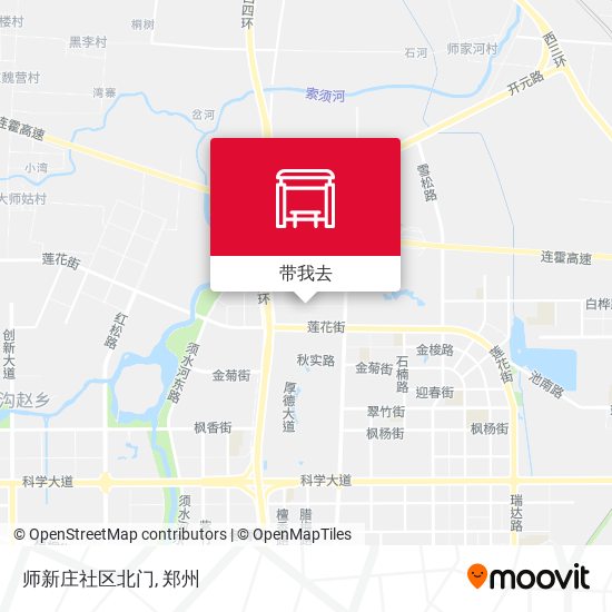 师新庄社区北门地图