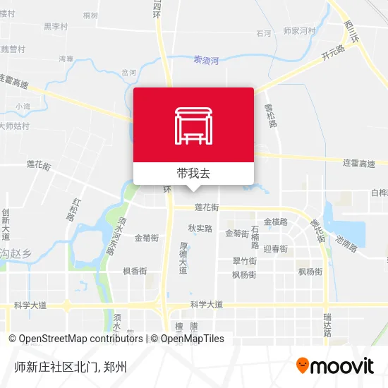 师新庄社区北门地图