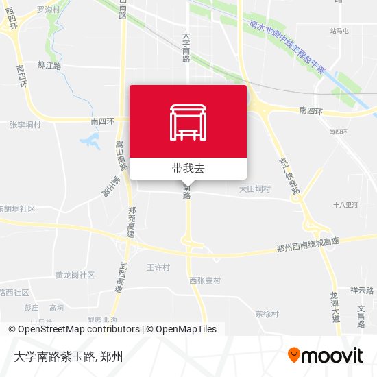 大学南路紫玉路地图