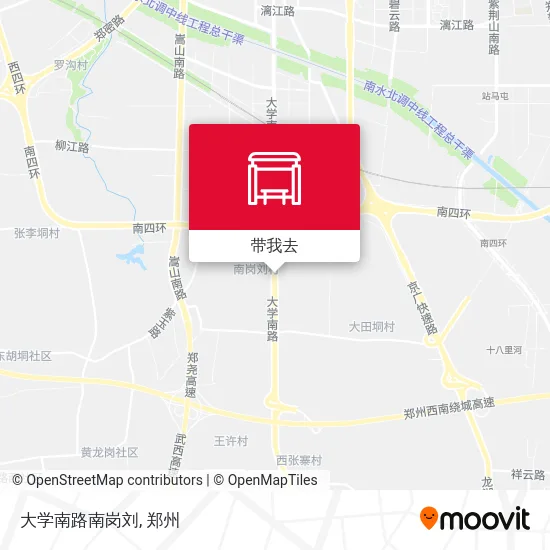 大学南路南岗刘地图