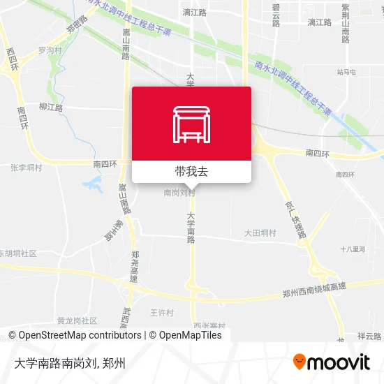大学南路南岗刘地图