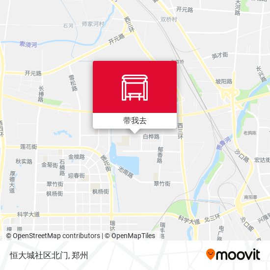 恒大城社区北门地图