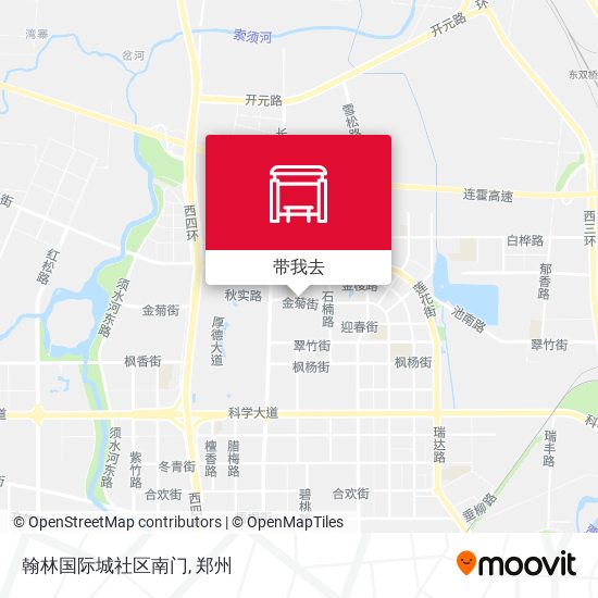 翰林国际城社区南门地图