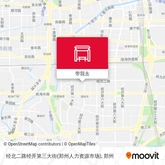 经北二路经开第三大街(郑州人力资源市场)地图