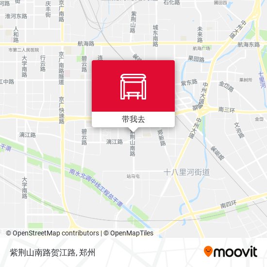 紫荆山南路贺江路地图