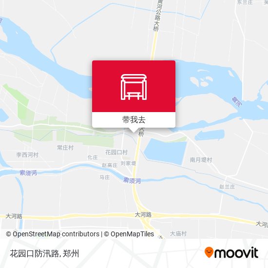 花园口防汛路地图