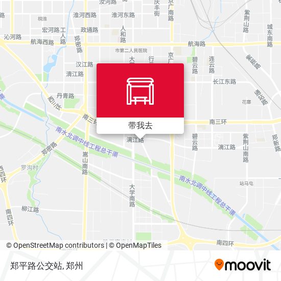 郑平路公交站地图