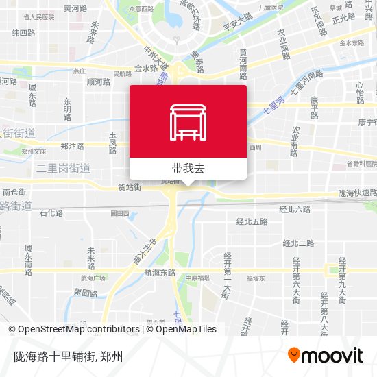 陇海路十里铺街地图