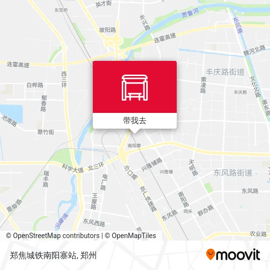郑焦城铁南阳寨站地图