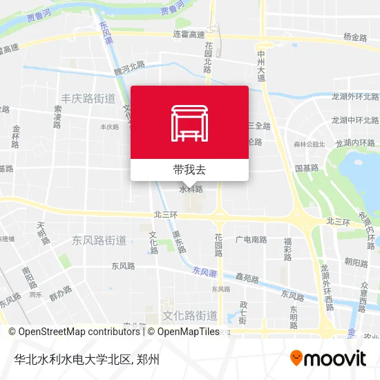 华北水利水电大学北区地图