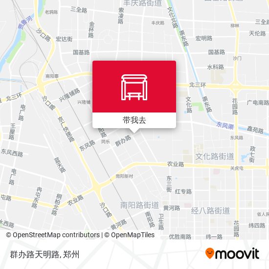 群办路天明路地图