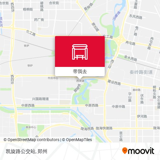 凯旋路公交站地图