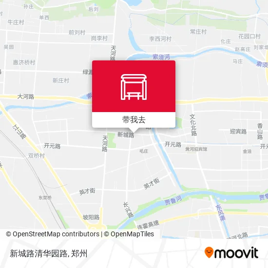 新城路清华园路地图